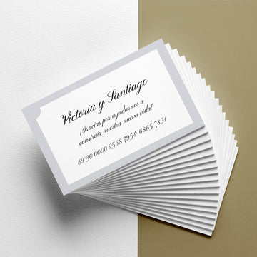 InvitaMagia - Tarjeta para número de cuenta de Boda Classic Wedding