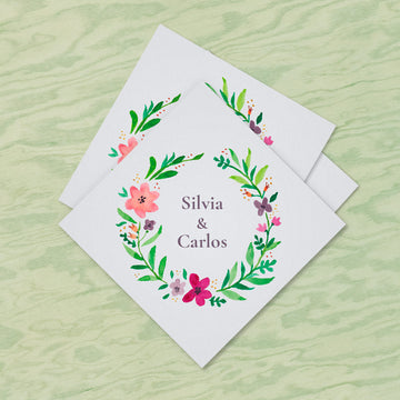 Invitamagia | Etiqueta para detalles de bodas Floral Crown