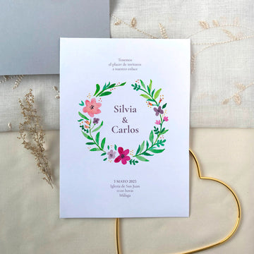 InvitaMagia - Invitación de bodas Floral Crown