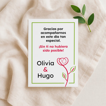 Agradecimiento Modern Rose