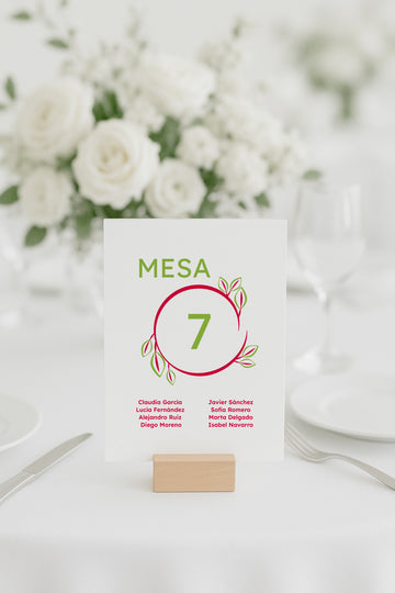 Plan de Mesa Modern Rose