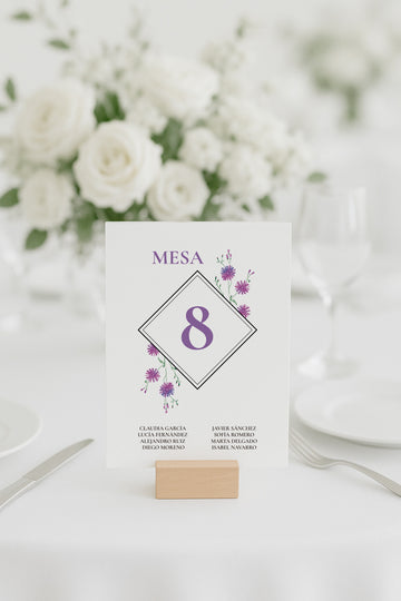 Plan de Mesa Pink Rhombus