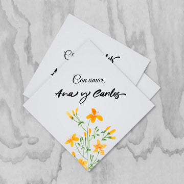 InvitaMagia - Etiqueta para Detalles de Boda St. John's Flower