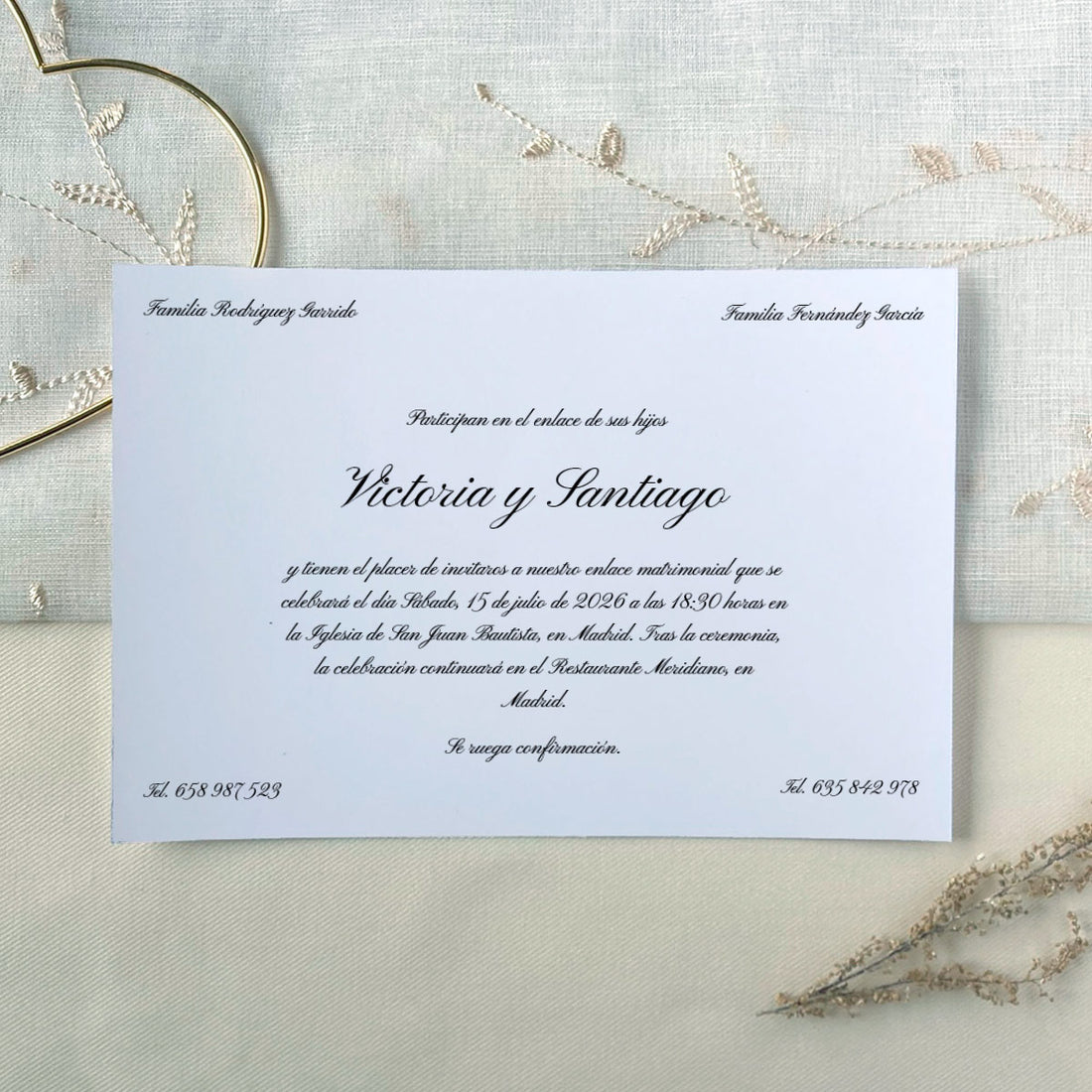 InvitaMagia - Invitación de Boda Classic Wedding