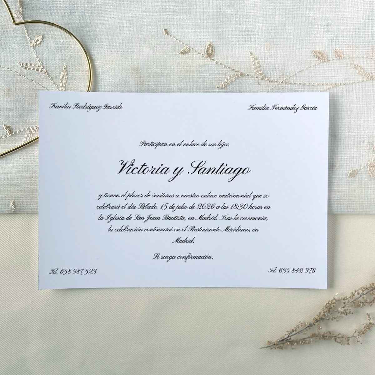 InvitaMagia - Invitación de Boda Classic Wedding
