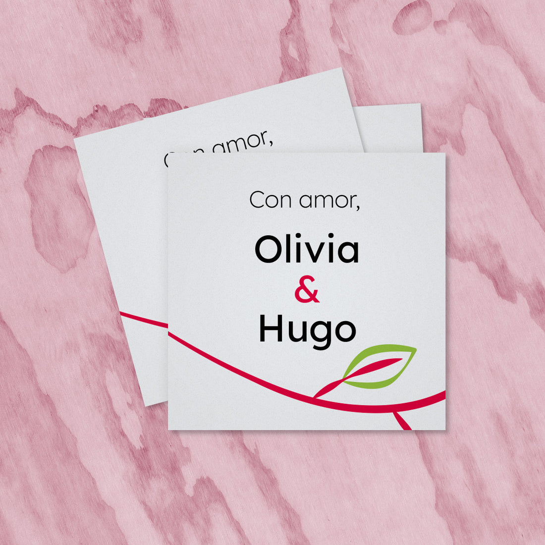 InvitaMagia - Etiqueta Modern Rose para bodas