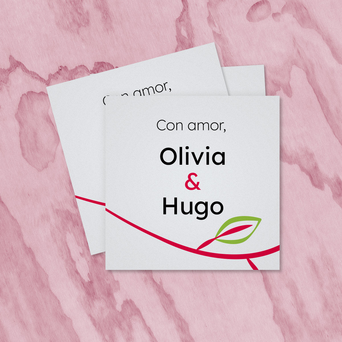 InvitaMagia - Etiqueta Modern Rose para bodas
