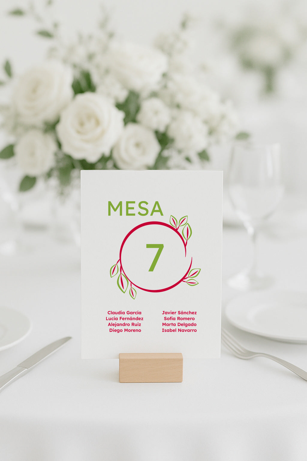 Plan de Mesa Modern Rose