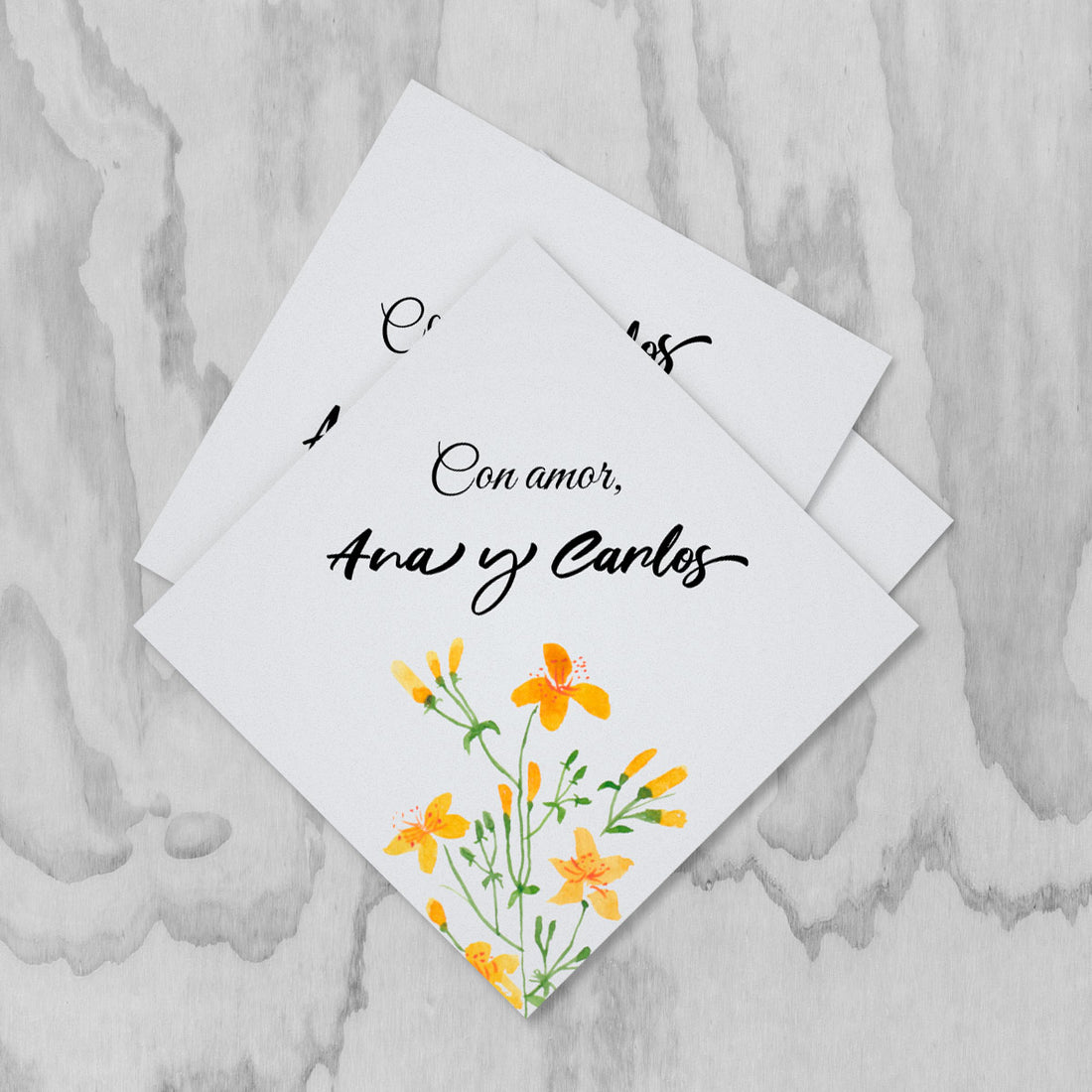 InvitaMagia - Etiqueta para Detalles de Boda St. John's Flower