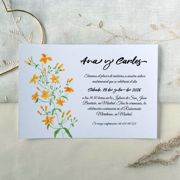 InvitaMagia - Invitación de Boda St. John's Flower 