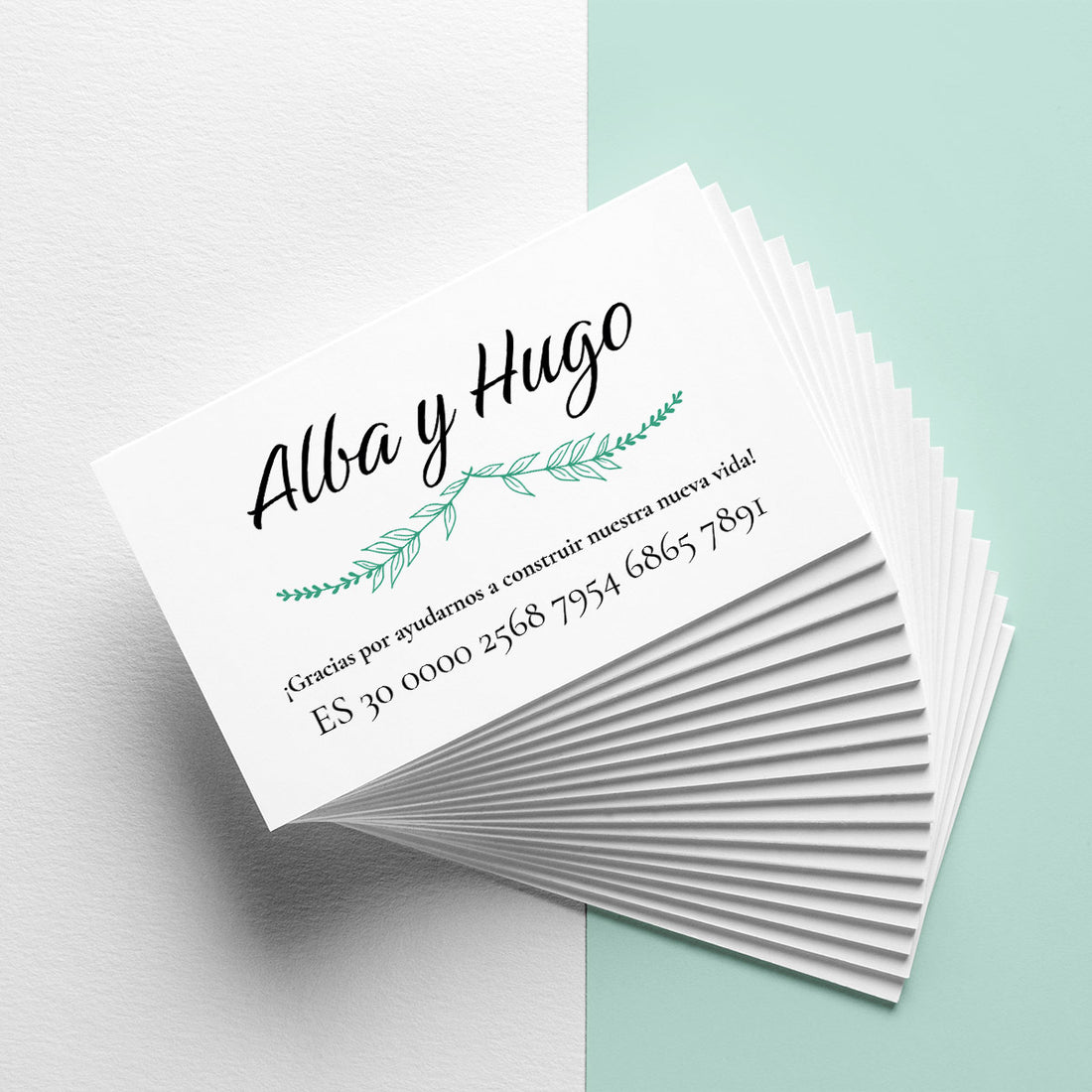 InvitaMagia - Tarjeta Vintage Leaf para bodas