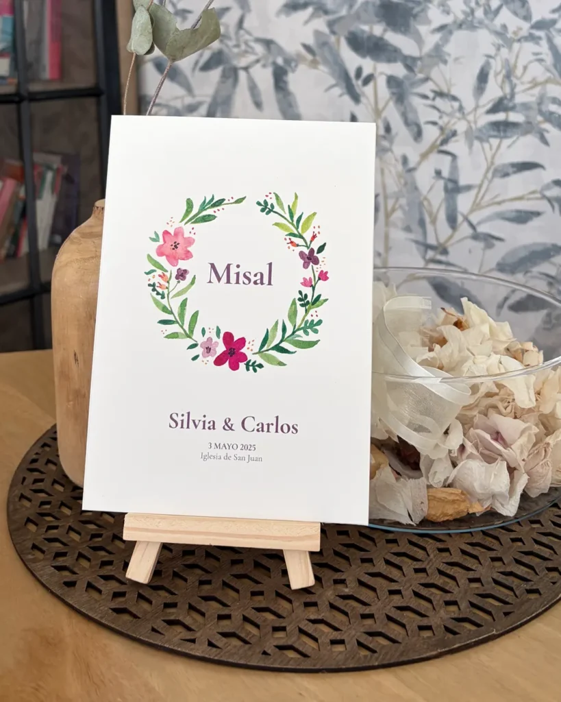Invitación de Boda Acuarela 015 - Misal