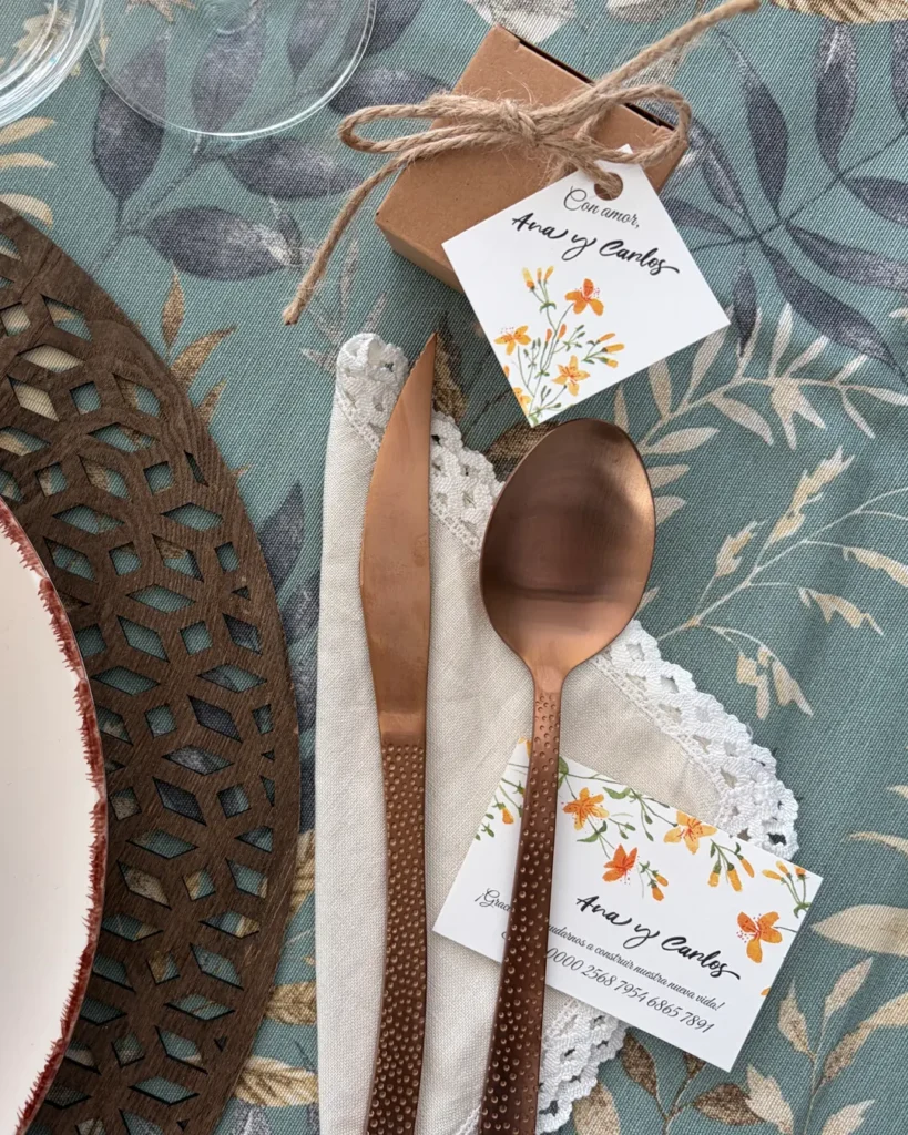 Invitación de Boda Acuarela 020 - Etiqueta de regalo y tarjeta de número de cuenta