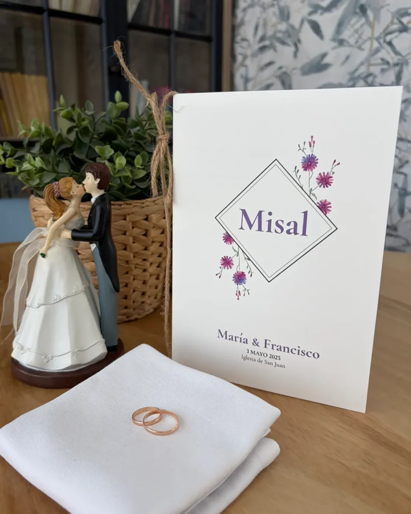 Invitación de Boda Acuarela 030 - Misal
