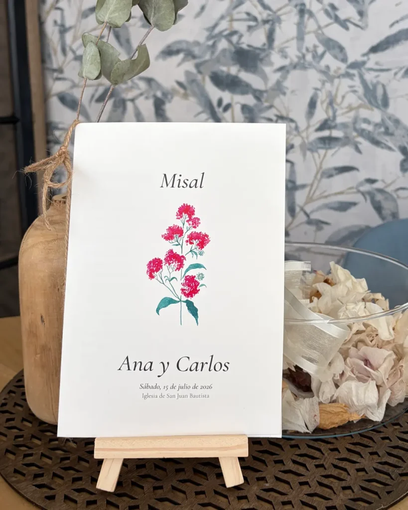 Invitación de Boda Acuarela 025 - Misal