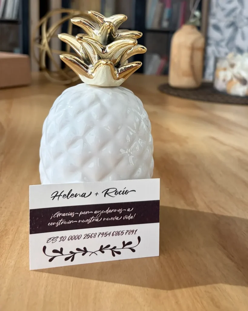 Invitación de Boda Clásica 015 - Tarjeta para número de cuenta